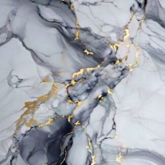 Gold cloud marble effect PVC wall panel with grey and gold veining 2400 x 1000mm