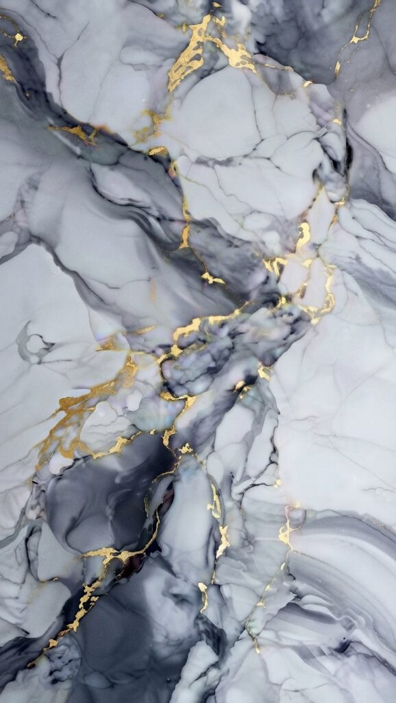 Gold cloud marble effect PVC wall panel with grey and gold veining 2400 x 1000mm